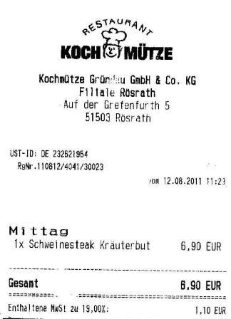 sshv Hffner Kochmtze Restaurant